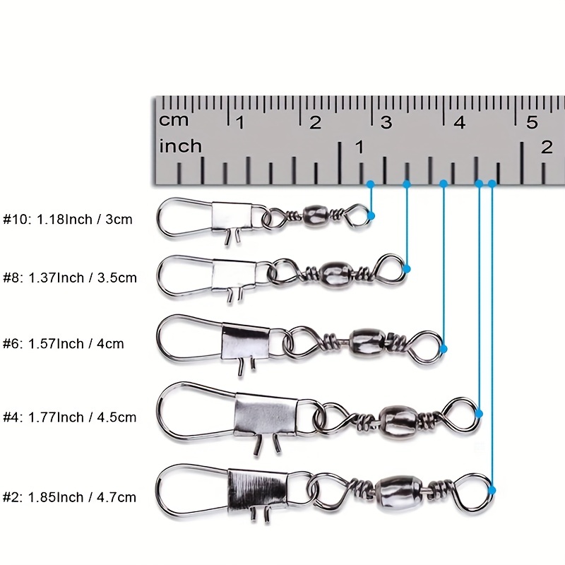 50/200pcs Barrel Snap Swivel A - Ice Fishing Tip Up ulasan dan harga