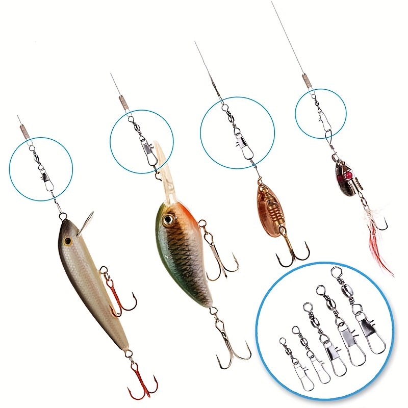 50/200pcs Barrel Snap Swivel A - Ice Fishing Tip Up ulasan dan harga